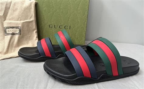 gucci slides men's copycat size 14|gucci agrado slide sandals.